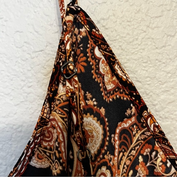 Noli Lotan and Target Black and Brown Paisley Print Slip Dress Size Medium - Picture 6 of 15